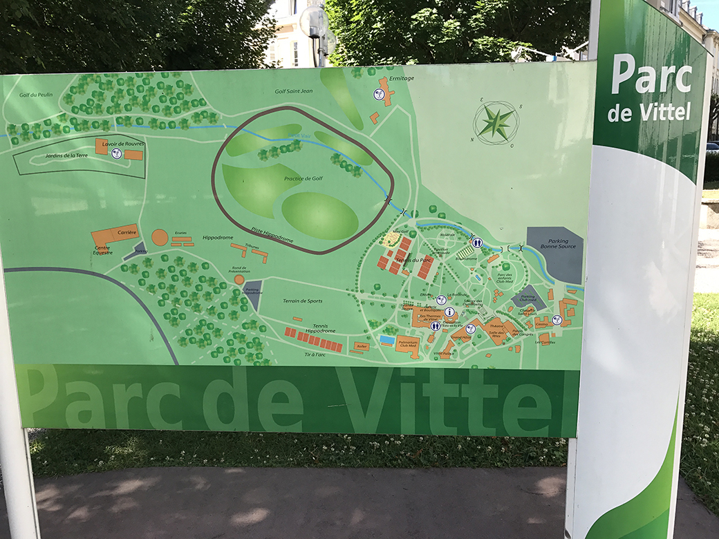 Map of Parc Thermal, Vittel